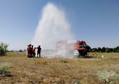 fireman with truck