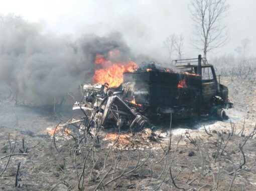 Autoprotección para vehículos y bomberos en atrapamientos en incendios forestales