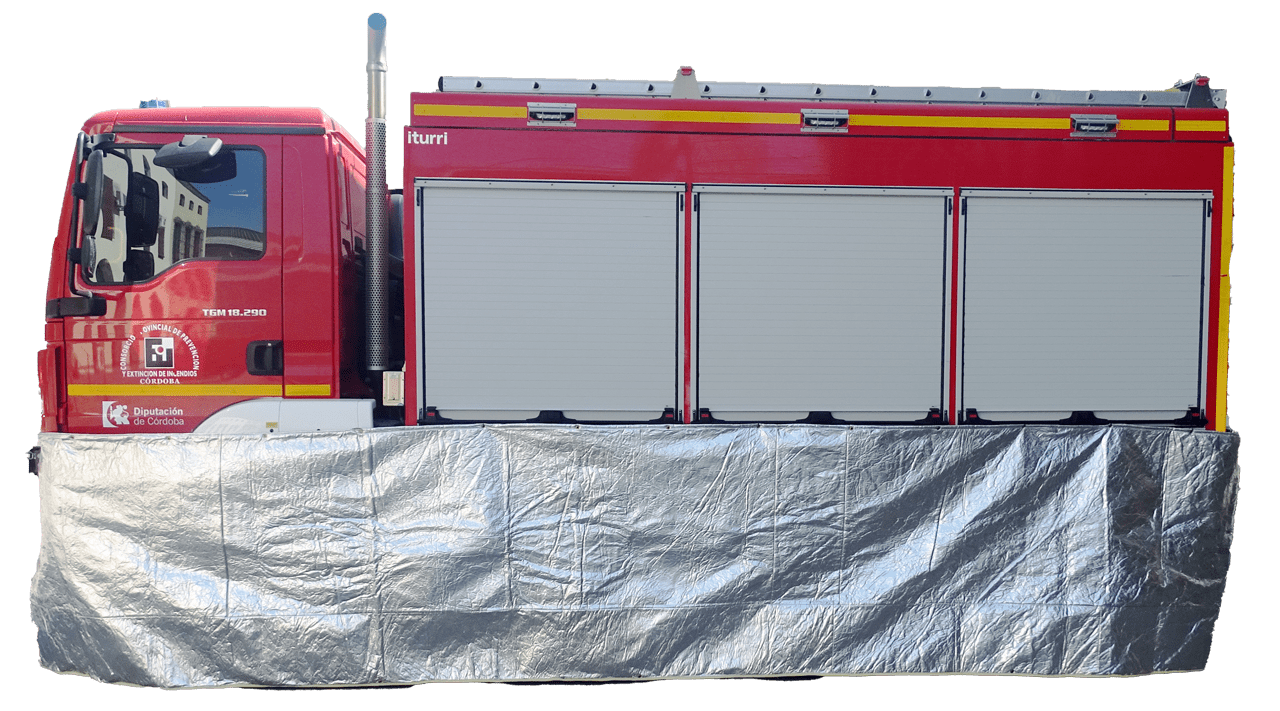 FIRE RETARDANT COVER BLANKET FOR TRUCK FS 4