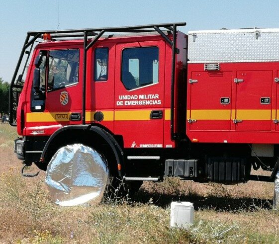 Manta de cobertura contra fuego