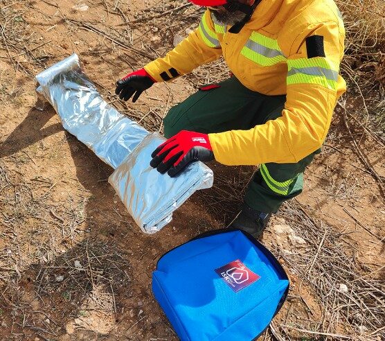 Refugio individual contra incendios