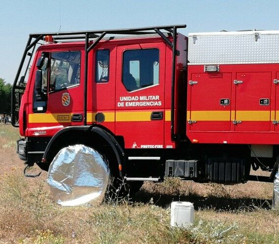 Protección camión bomberos