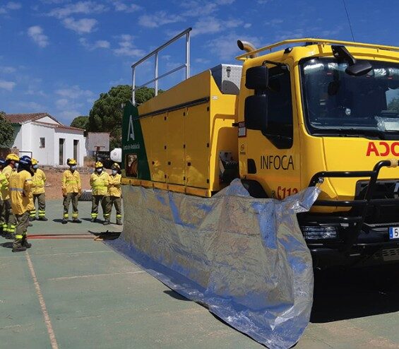 Protección camión bomberos