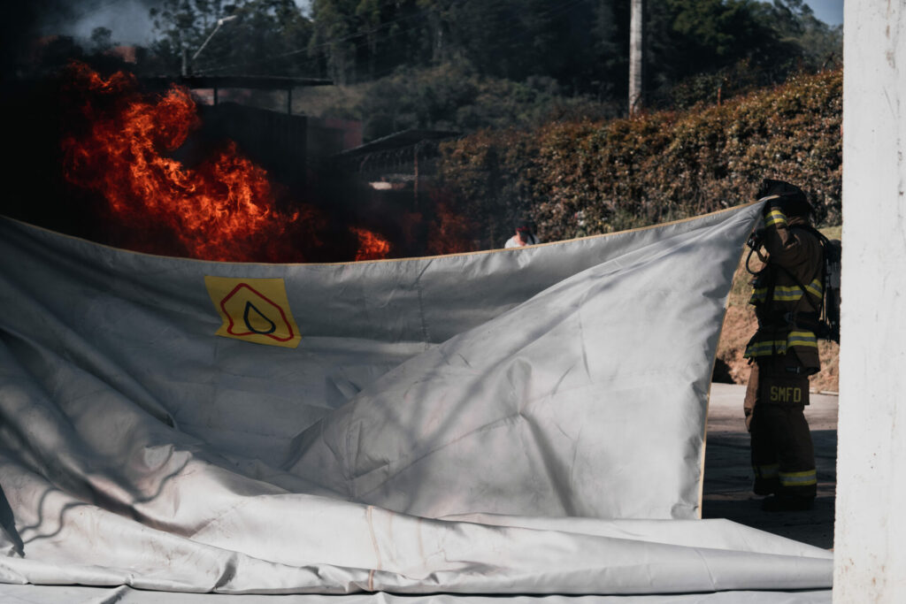 Manta para incendios eléctricos