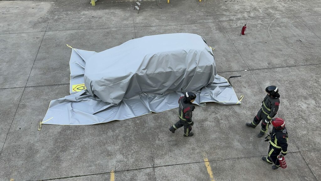Manta para incendios eléctricos