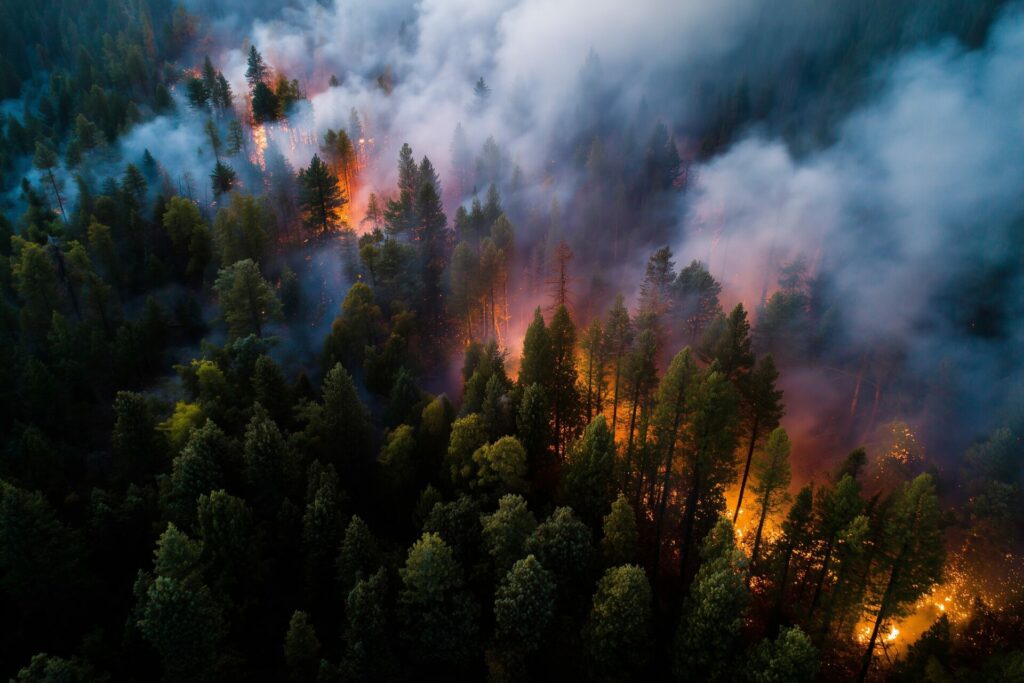 How does an ecosystem recover after a major wildfire?